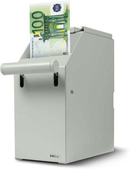 Safescan 4100 Bianca - Conservazione sicura delle banconote - Design resistente in acciaio - Accesso facile e discreto - Affidabilità e qualità garantite