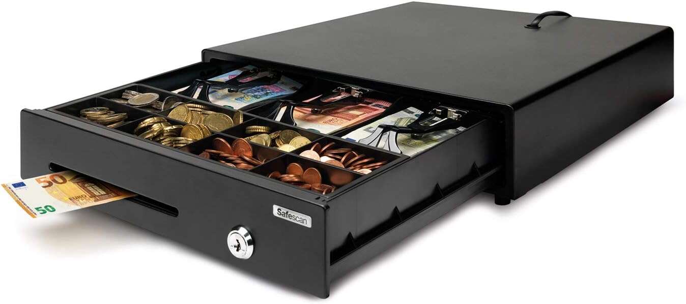 Safescan LD-3336 Cassetto portamonete - 8 scomparti per monete - 3 scomparti per banconote - fino a 500.000 aperture Safescan LD-3336 Cassetto portamonete - 8 scomparti per monete - 3 scomparti per banconote - fino a 500.000 aperture