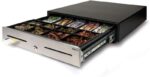 Safescan HD-4646S Cassetto portamonete - Design robusto e resistente - Regolabile e personalizzabile - Doppia connettività per sistemi POS