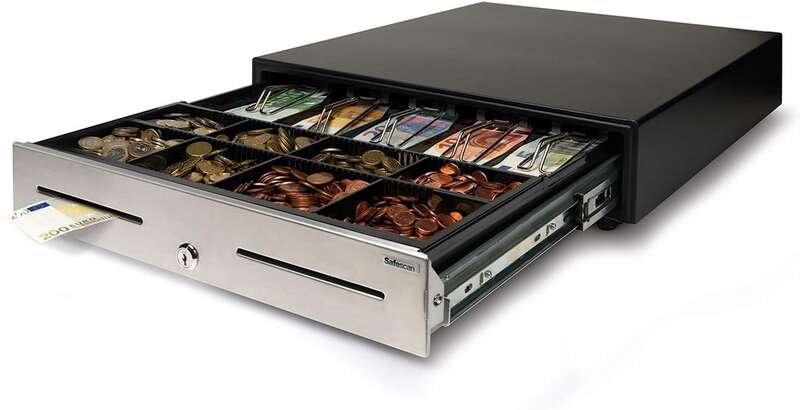 Safescan HD-4646S Cassetto portamonete - Design robusto e resistente - Regolabile e personalizzabile - Doppia connettività per sistemi POS Safescan HD-4646S Cassetto portamonete - Design robusto e resistente - Regolabile e personalizzabile - Doppia connettività per sistemi POS