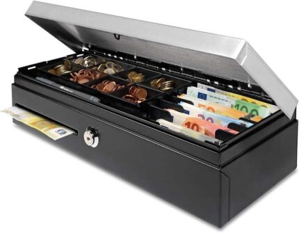 Safescan HD-4617C Cassetto portamonete - Apertura verticale - 8 scomparti per monete - 8 scomparti per banconote - fino a 2 milioni di aperture