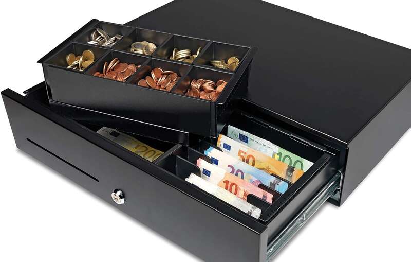 Safescan HD-5030 Cassetto portamonete per uso intensivo - 8 scomparti per monete e banconote - fino a 2 milioni di aperture - Microinterruttore Safescan HD-5030 Cassetto portamonete per uso intensivo - 8 scomparti per monete e banconote - fino a 2 milioni di aperture - Microinterruttore