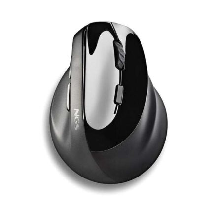 NGS Evo Moksha Mouse verticale ergonomico wireless USB 2400 dpi - 5 pulsanti - Tasti silenziosi - Colore nero