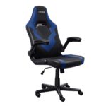 Trust GXT 703B Riye Sedia da gaming - Braccioli - Ruote in nylon - Pistone a gas classe 4 - Base in metallo - Peso massimo 140 kg - Colore nero/blu