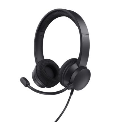 Trust Ayda Cuffie con microfono USB - Cancellazione del rumore - Archetto regolabile - Comandi sulle cuffie - Cavo da 1