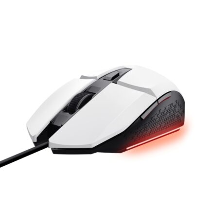 Trust Mouse da gioco illuminato Felox - Velocità regolabile 200-6400 PPP - 3 configurazioni LED multicolore - 6 pulsanti programmabili