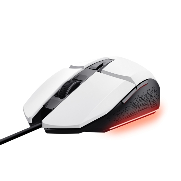 Trust Mouse da gioco illuminato Felox - Velocità regolabile 200-6400 PPP - 3 configurazioni LED multicolore - 6 pulsanti programmabili Trust Mouse da gioco illuminato Felox - Velocità regolabile 200-6400 PPP - 3 configurazioni LED multicolore - 6 pulsanti programmabili