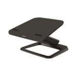 Fellowes Hana LT Rialzo per laptop fino a 19" - Sistema di sollevamento con molla a gas - Ruotabile di 45º - Gestione dei cavi - Colore nero