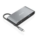 Aisens USB-C Dock 8 in 1 - USB-C a 1xHDMI - 1xVGA - 1xRJ45 - 2xUSB-A - 2xUSB-C 5G - 1xUSB-C PD - 20 cm - Colore grigio