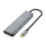 Hub USB 3.2 GEN1 5G USB-C - USB-C/M-2xUSB-C/H-2xUSB-A/H - 15 cm - Colore grigio