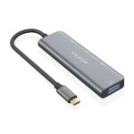 Hub USB 3.2 GEN2 10G USB-C - USB-C/M-1xUSB-C/H-3xUSB-A/H - 15 cm - Colore grigio
