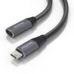 Cavo USB 3.2 GEN2x2 in alluminio Aisens 20 Gbps 8K@30Hz 5A 100W - Tipo USB-C/M-USB-C/H - 1