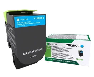 Lexmark CS417/CX417/CS517/CX517 Cartuccia toner originale ciano - 71B2HC0/71B0H20