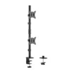 Aisens Supporto da tavolo Eco girevole e inclinabile per 2 monitor/TV 9 kg da 17-32