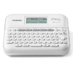 Brother P-Touch D410 Etichettatrice elettronica - Con connessione al PC - Schermo LCD - Larghezza massima del nastro 18 mm - Colore bianco