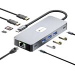 Leotec Adattatore 10 in 1 USB-C a 2xHDMI