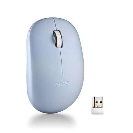 Mouse wireless NGS con tasti silenziosi - 2 pulsanti - Ambidestro - Colore blu