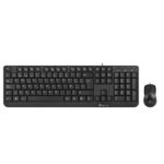 Kit tastiera multimediale e mouse con cavo NGS - QWERTY portoghese - 12 tasti multimediali - Colore nero
