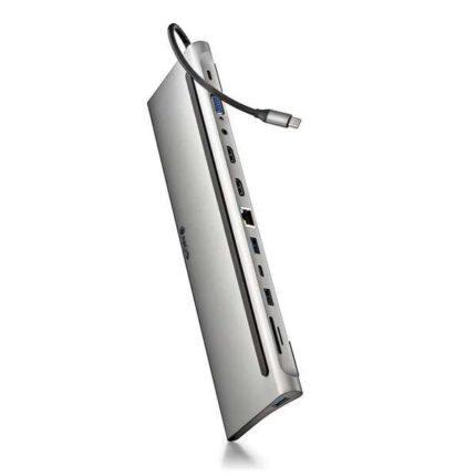 NGS Adattatore multiporta USB-C 12 in 1 - WIN/MAC-HDMI-SD/TF- LAN - PD 60W CHARGE - 3xUSB3.0