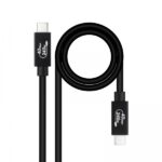 Nanocavo Cavo USB 4 Gen 3x2 40Gbps 5A/240W - USB-C/M-USB-C/M - 1