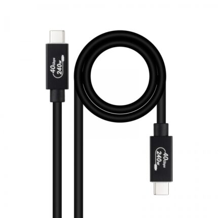 Nanocavo Cavo USB 4 Gen 3x2 40Gbps 5A/240W - USB-C/M-USB-C/M - 1