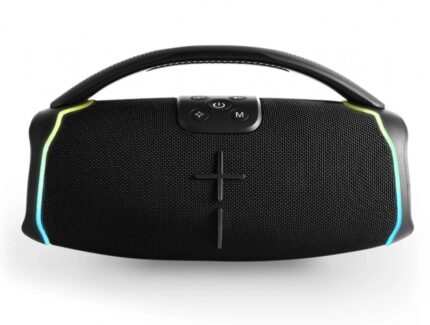 Energy Sistem HyperBeat Altoparlante 80W - Bluetooth 5.3 - Tecnologia True Wireless - Resistente all'acqua - Luci LED - Colore nero