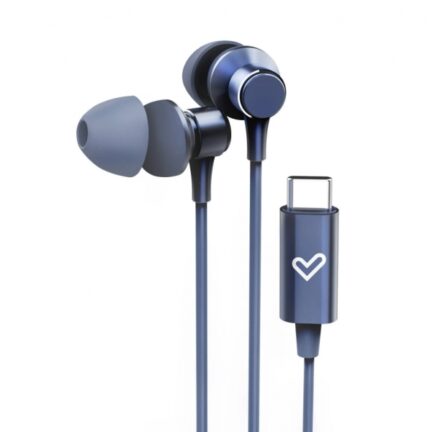 Energy Sistem Metallized Cuffie con cavo di tipo C - Microfono - Controller a 3 pulsanti - Custodia da trasporto - Colore blu