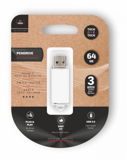 TechOneTech Basic Memoria USB 2.0 64 GB (Pendrive)