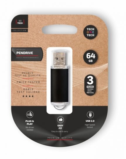 TechOneTech Basic Memoria USB 2.0 64 GB (Pendrive)
