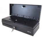 Approx Cassetto portamonete elettrico compatto - 14 scomparti - Apertura manuale e automatica - Connessione RJ11 - Colore nero