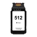 Canon PG512/PG510 Nero Cartuccia d'inchiostro rigenerata - Indicatore livello inchiostro - Sostituisce 2969B001/2970B001