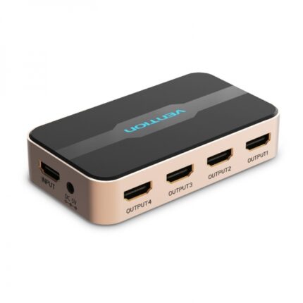 Vention Duplicatore HDMI maschio a 4xHDMI femmina - Colore oro
