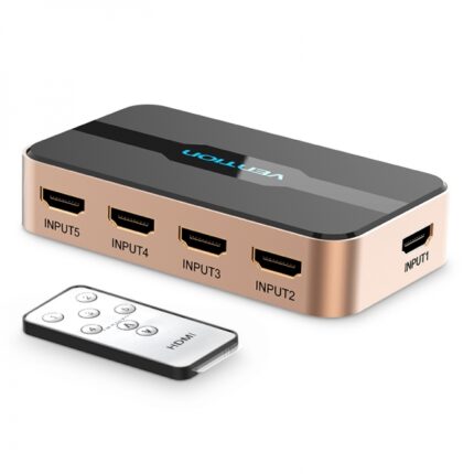 Vention Duplicatore HDMI femmina a HDMI maschio 5x - Colore oro