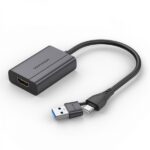 Vention Adattatore USB Type-C maschio a USB maschio/HDMI femmina - Colore grigio