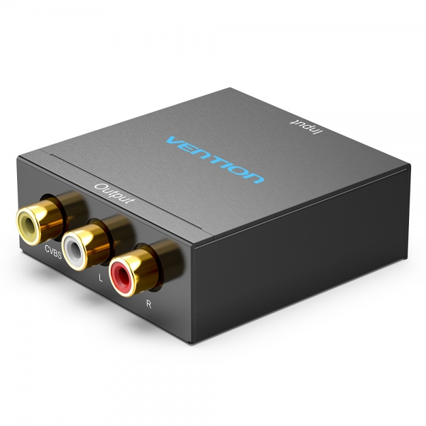 Vention Convertitore da HDMI femmina a RCA femmina e MiniUSB femmina - Colore nero Vention Convertitore da HDMI femmina a RCA femmina e MiniUSB femmina - Colore nero