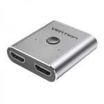 Switch/Splitter HDMI Vention da femmina a 2xHDMI femmina 4K bidirezionale - Alluminio grigio