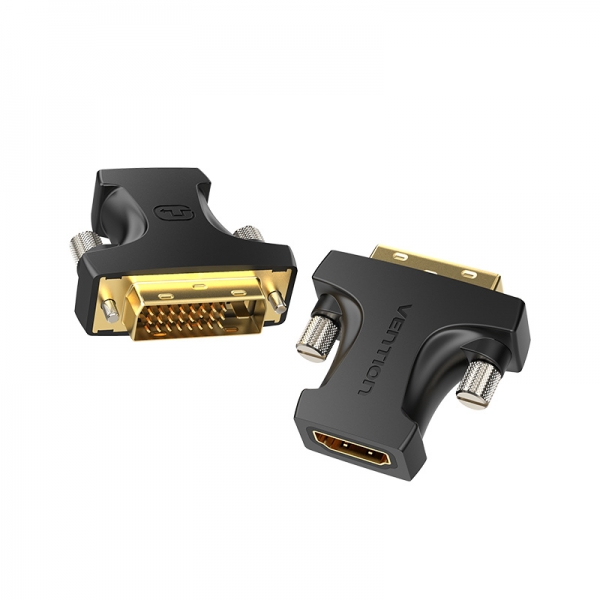Vention Adattatore HDMI femmina a DVI (24+1) maschio - Colore nero Vention Adattatore HDMI femmina a DVI (24+1) maschio - Colore nero