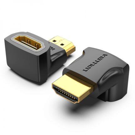 Vention Confezione da 2 adattatori HDMI maschio a HDMI femmina 4K 90º - Colore nero