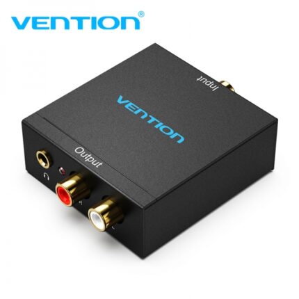 Vention Convertitore audio Toslink e RCA a 2x RCA - Colore nero