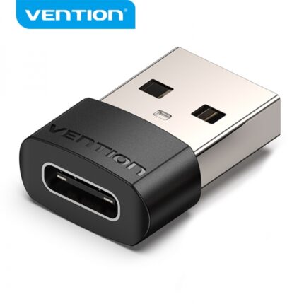 Vention Adattatore USB 2.0 da USB-C maschio a USB femmina - Colore nero