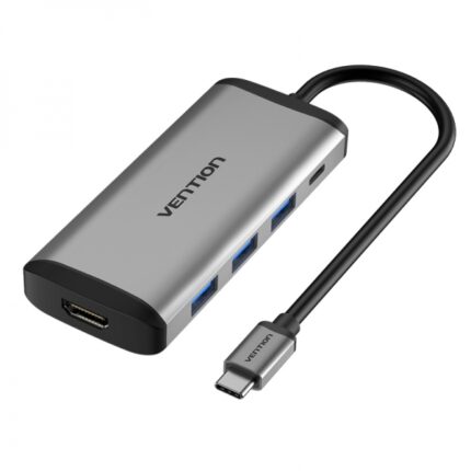 Vention Docking Station 5 in 1 USB-C a HDMI 4K/3xUSB3.0/PD100W - 0