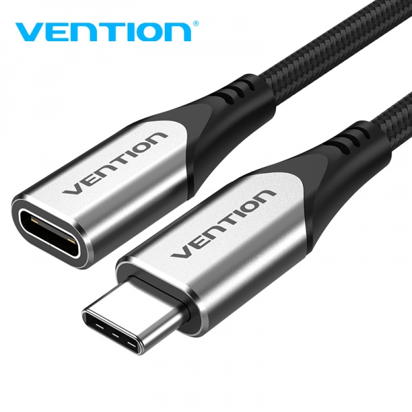Vention Cavo prolunga USB-C 3.1 maschio a USB-C femmina - 1 m - Colore grigio Vention Cavo prolunga USB-C 3.1 maschio a USB-C femmina - 1 m - Colore grigio