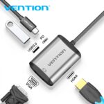 Vention Docking Station 4 in 1 USB-C a HDMI/VGA/USB3.0/PD87W - 0