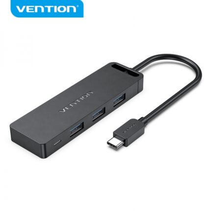 Vention HUB 5 in 1 USB-C a 3xUSB3.0/USB-C(Gen1)/Micro-B Powered - 0