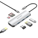 Vention Docking Station 7 in 1 USB-C a HDMI 4K/3xUSB3.0/SD/TF/PD100W - 0