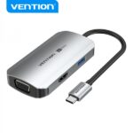 Vention Docking Station 4 in 1 USB-C a HDMI 4K/VGA/USB 3.0/PD - 0