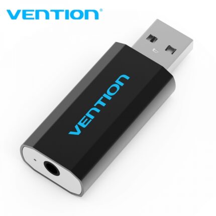 Scheda audio esterna USB a CTIA Vention - Colore nero metallizzato