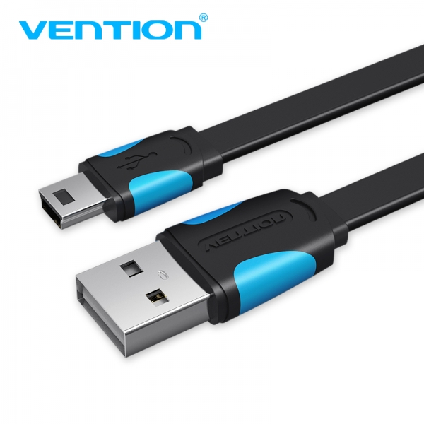 Cavo USB 2.0 maschio a mini USB maschio Vention - 1 m - Colore blu e nero Cavo USB 2.0 maschio a mini USB maschio Vention - 1 m - Colore blu e nero