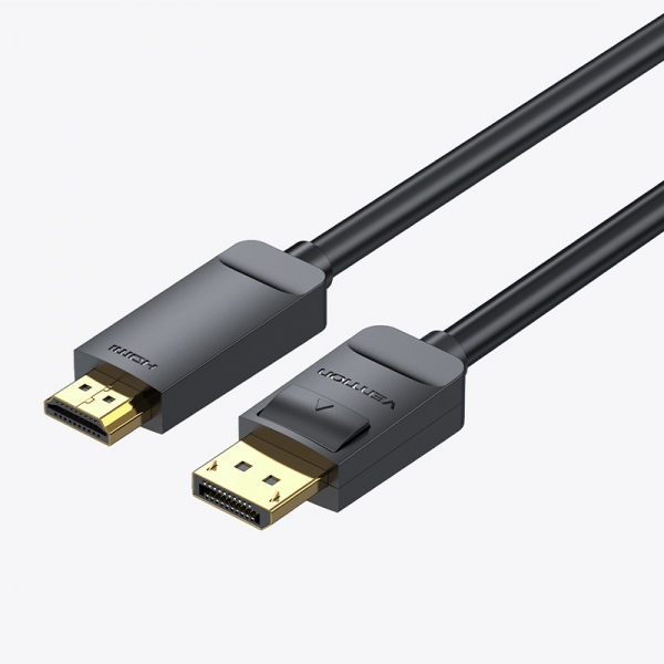 Vention Convertitore DisplayPort maschio a HDMI maschio 4K - 2 m - Colore nero Vention Convertitore DisplayPort maschio a HDMI maschio 4K - 2 m - Colore nero