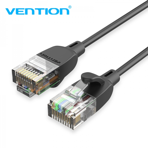 Cavo di rete RJ45 UTP Cat.6A Vention - 2 m - Colore nero Cavo di rete RJ45 UTP Cat.6A Vention - 2 m - Colore nero